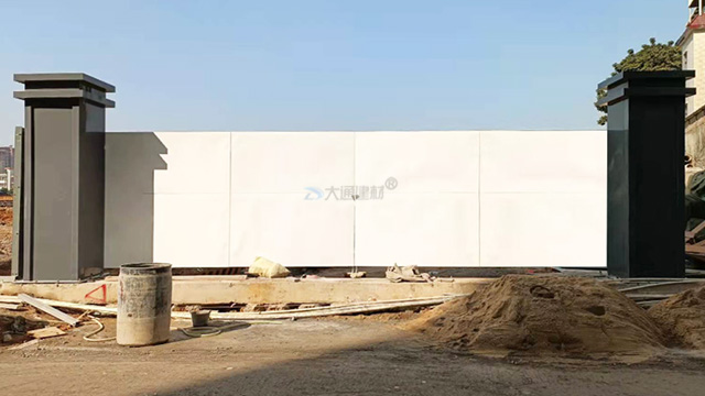 鋼結構烤漆工地雙開門 建筑工地大門 可定制化生產(chǎn)<